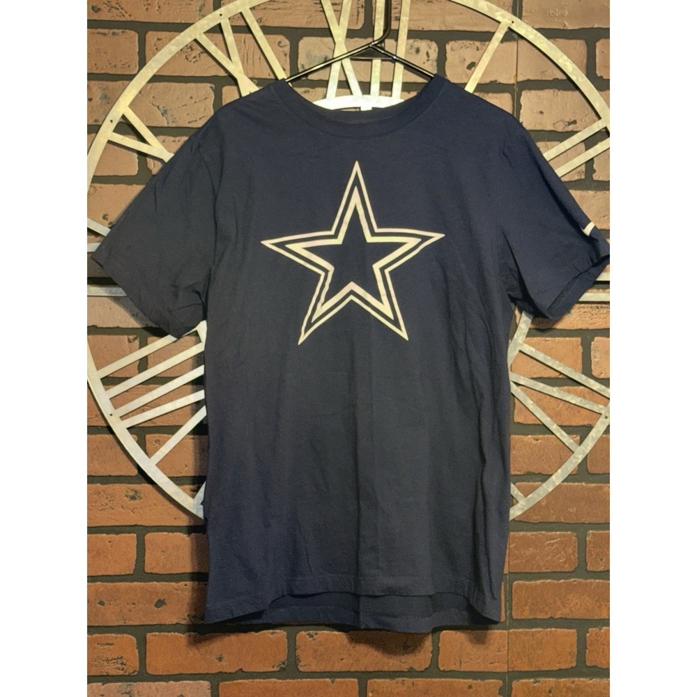Men's Nike NFL Dallas Cowboys Short Sleeve Tee Navy Blue Size L